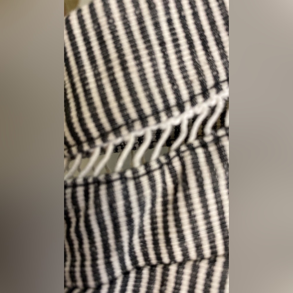 Trina Turk Acai Sleeveless Striped Romper, Black/White - Picture 14 of 16